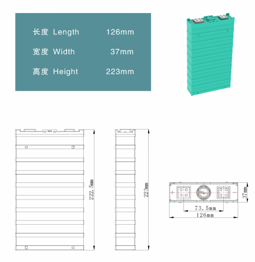 Bloco recarregável prismático 75Ah 3.2V Eco da bateria do veículo elétrico LiFePO4 amigável 2