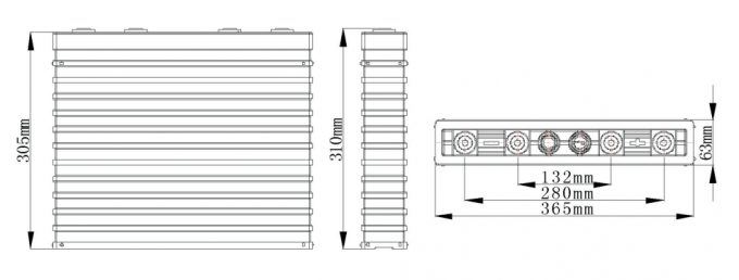 Da bateria profunda do lítio rv do ciclo do poder superior descarga de auto recarregável baixa 0