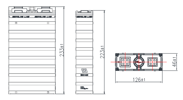Bateria de lítio de IEC62619 3.2V 100Ah LiFePO4 para o rv 1