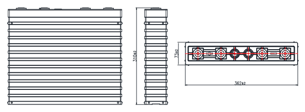 Lifepo4 lítio recarregável Ion Battery Pack Deep Cycle 12v 400ah para a empilhadeira 1