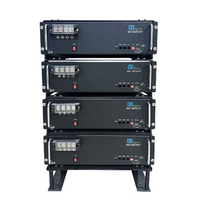 Bom preço Bateria Lifepo4 empilhável de 51,2V 100Ah, bateria recarregável de longa duração, adequada para veículos elétricos, energia solar e sistemas de energia de reserva em linha
