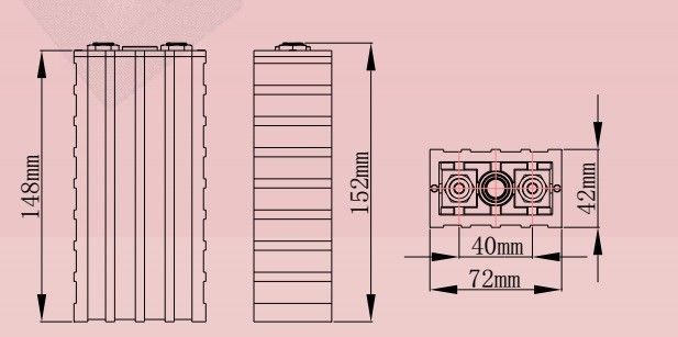 Bateria de íon de lítio para os painéis solares, bateria recarregável de 24v 20Ah Lifepo4 2